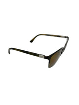 Prada Polarized Brown Metal Wayfarer Sunglasses