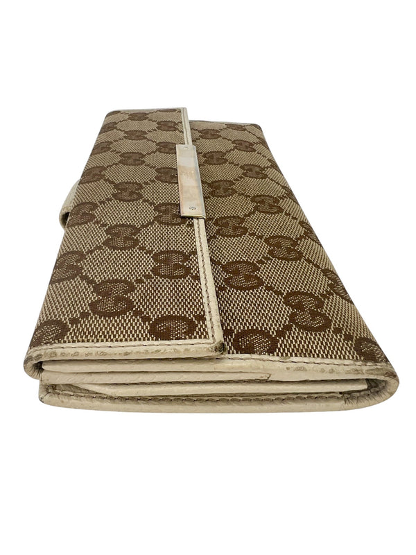 Gucci Monogram Continental Flap Wallet