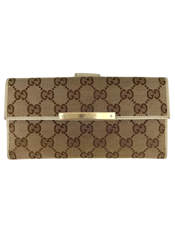 Gucci Monogram Continental Flap Wallet