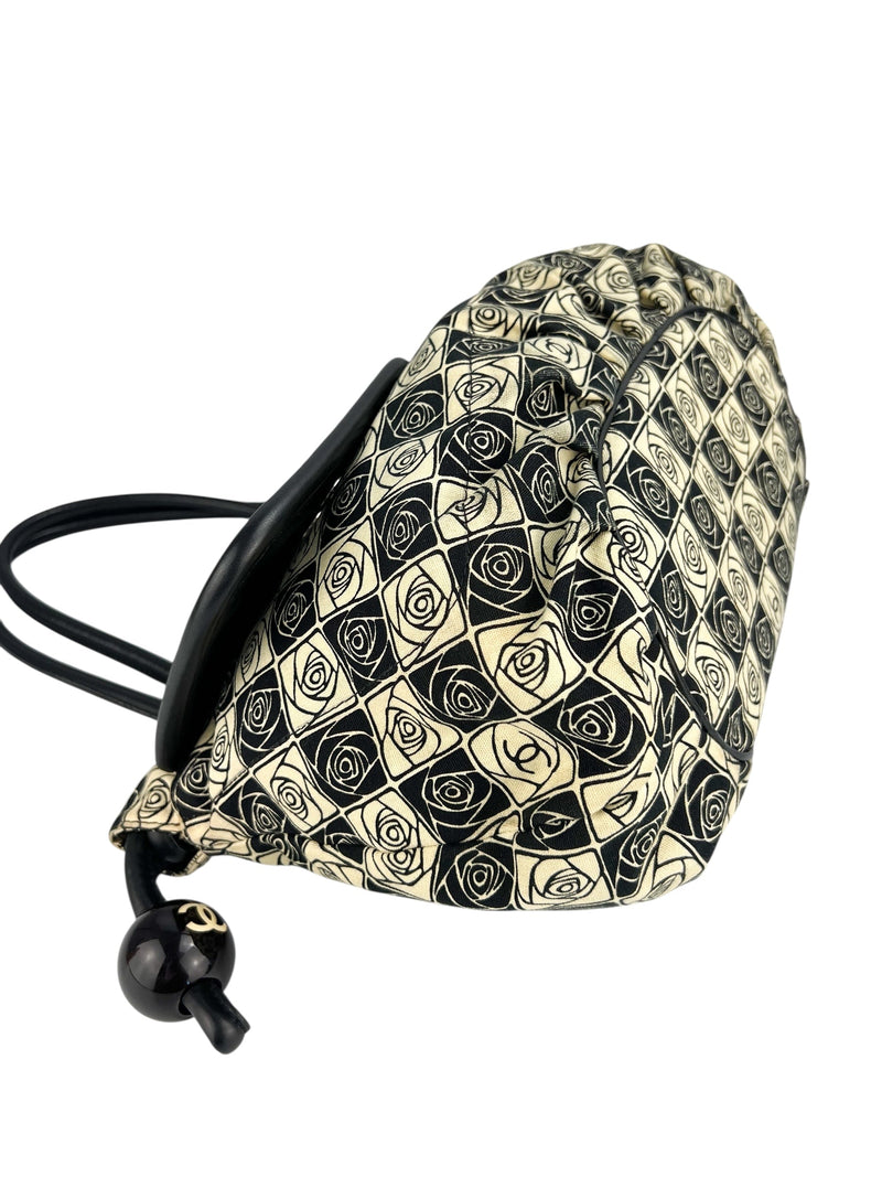 Chanel Camellia Rare CC Motif Canvas Tote