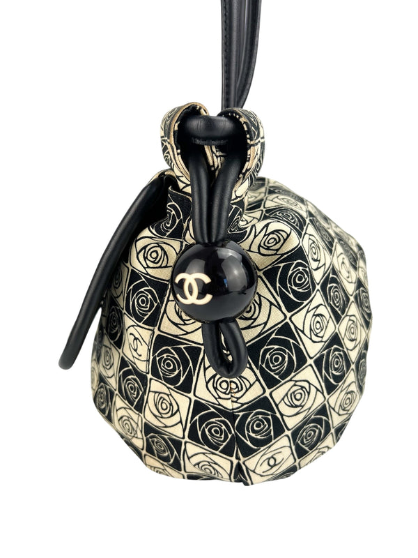 Chanel Camellia Rare CC Motif Canvas Tote