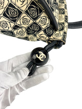 Chanel Camellia Rare CC Motif Canvas Tote