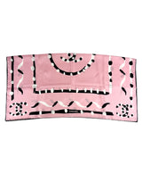 Chanel Pink & Black Print Silk Scarf