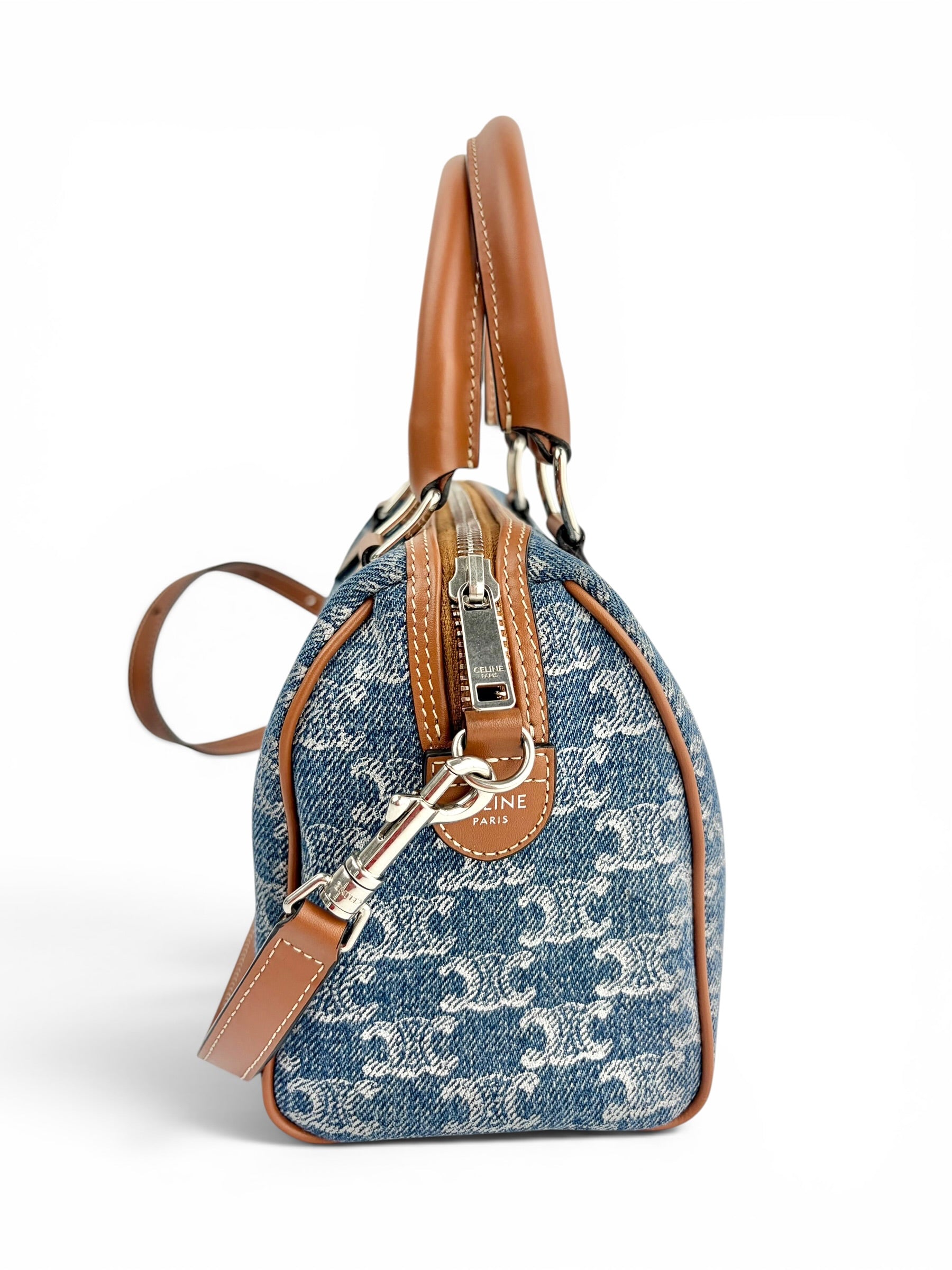 celine-denim-triomphe-25cm-boston-bag-w--strap-3