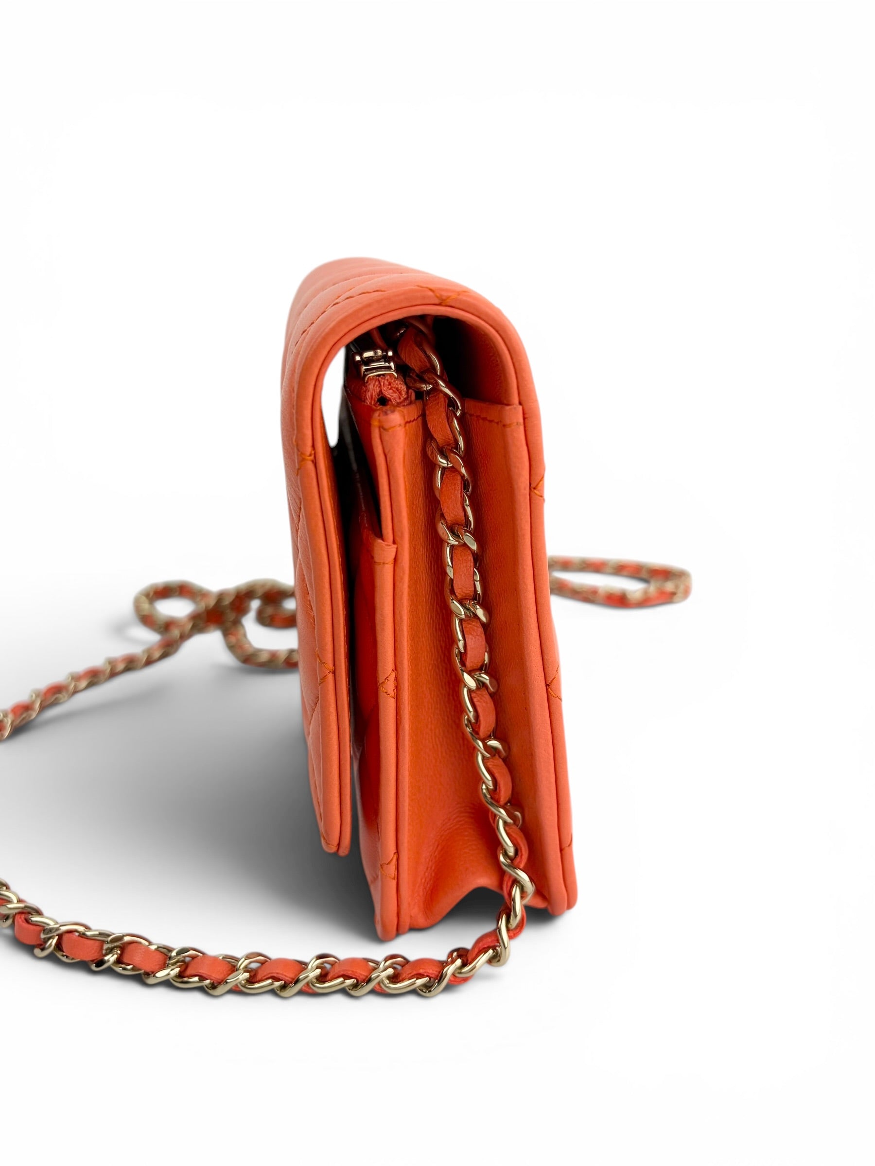 chanel-orange-lambskin-wallet-on-chain--full-set--2