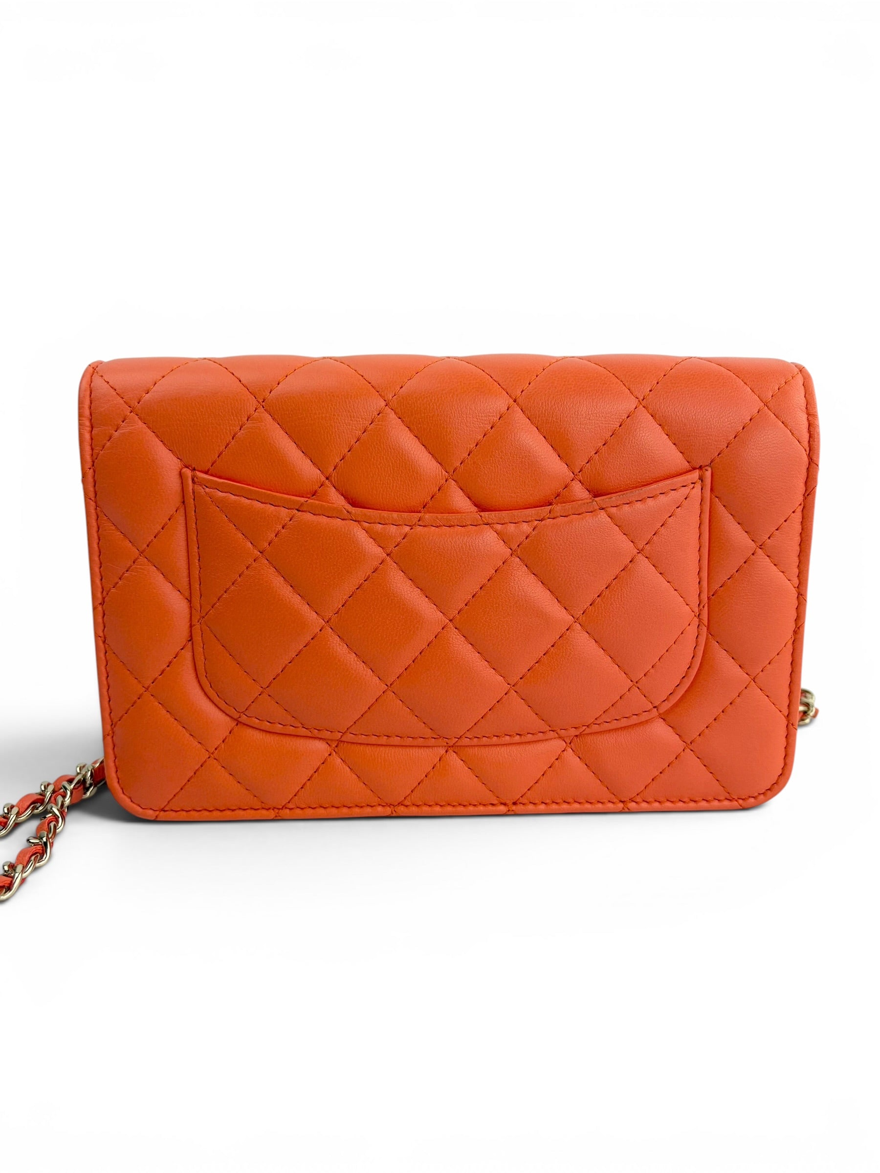 chanel-orange-lambskin-wallet-on-chain--full-set--3