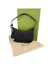 Gucci Black Denim Slim Horsebit Shoulder Bag