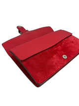 Gucci Red Suede Dionysus Large Clutch