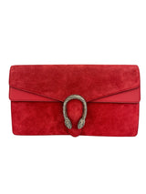Gucci Red Suede Dionysus Large Clutch