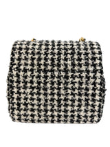 Chanel Mini Square Tweed Houndstooth Flap Classic