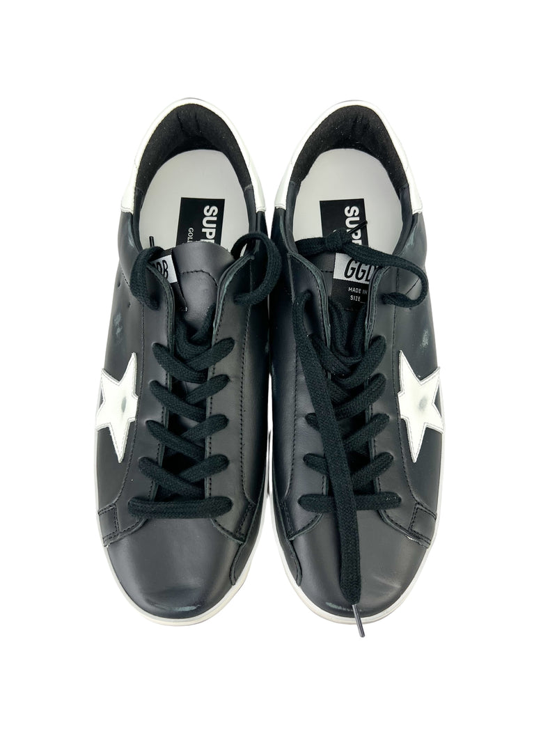 Golden Goose Black Super Star Classic Sneakers | Size 41