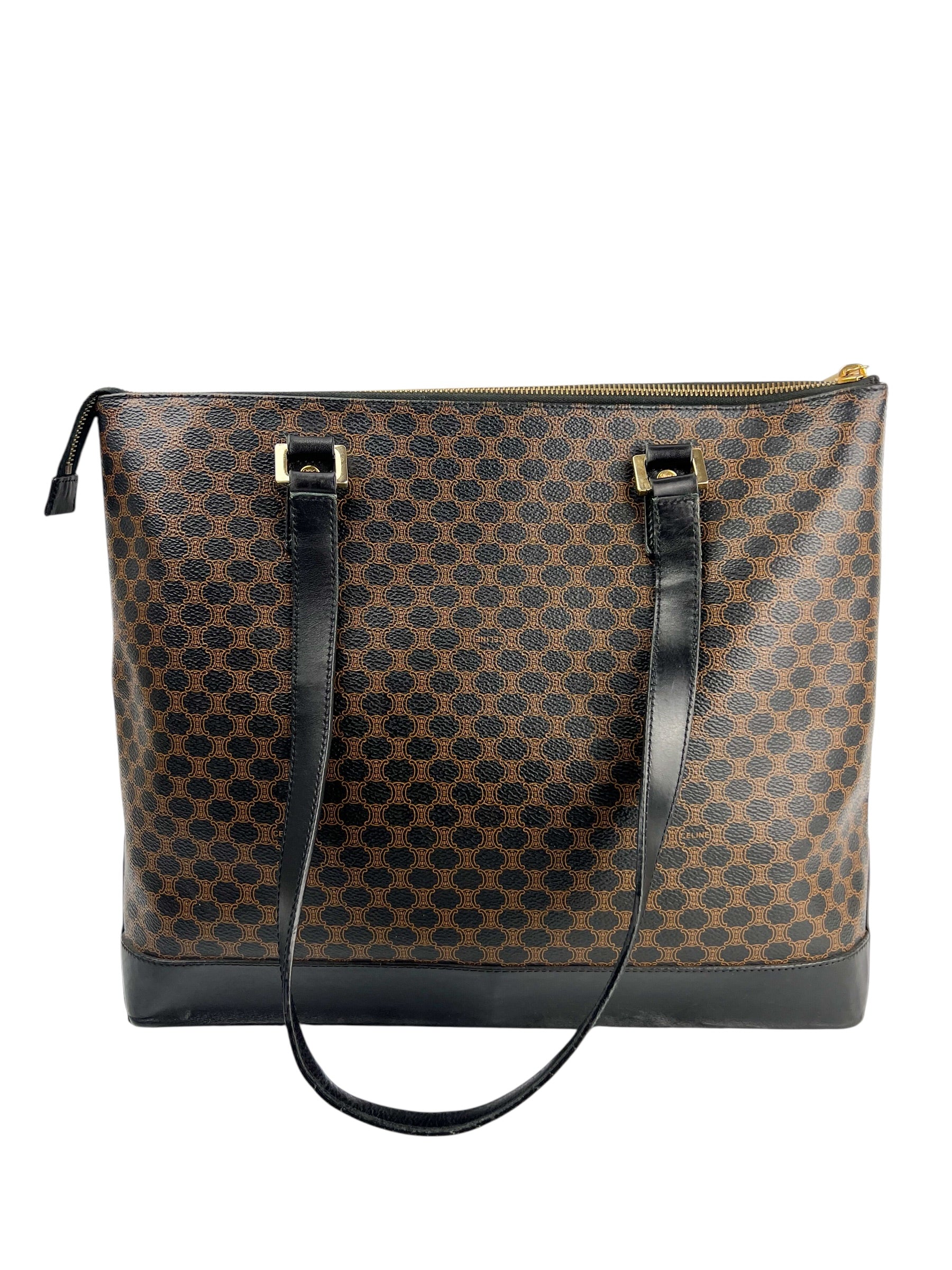 celine-vintage-black-macadam-zip-tote-2