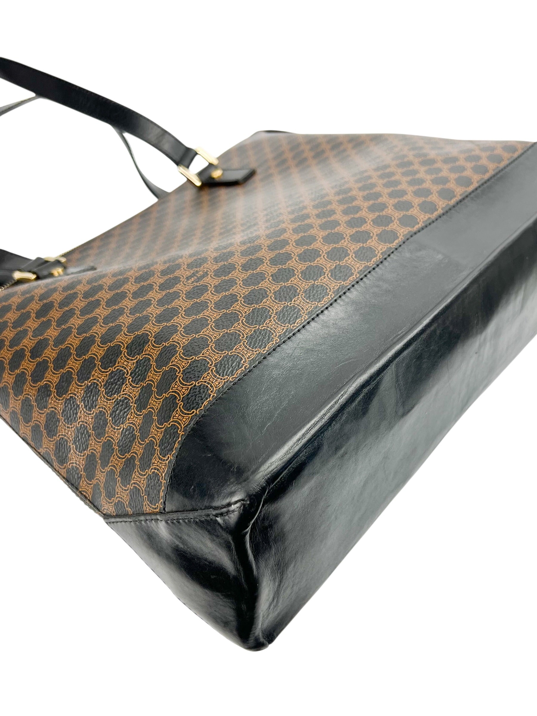 celine-vintage-black-macadam-zip-tote-7