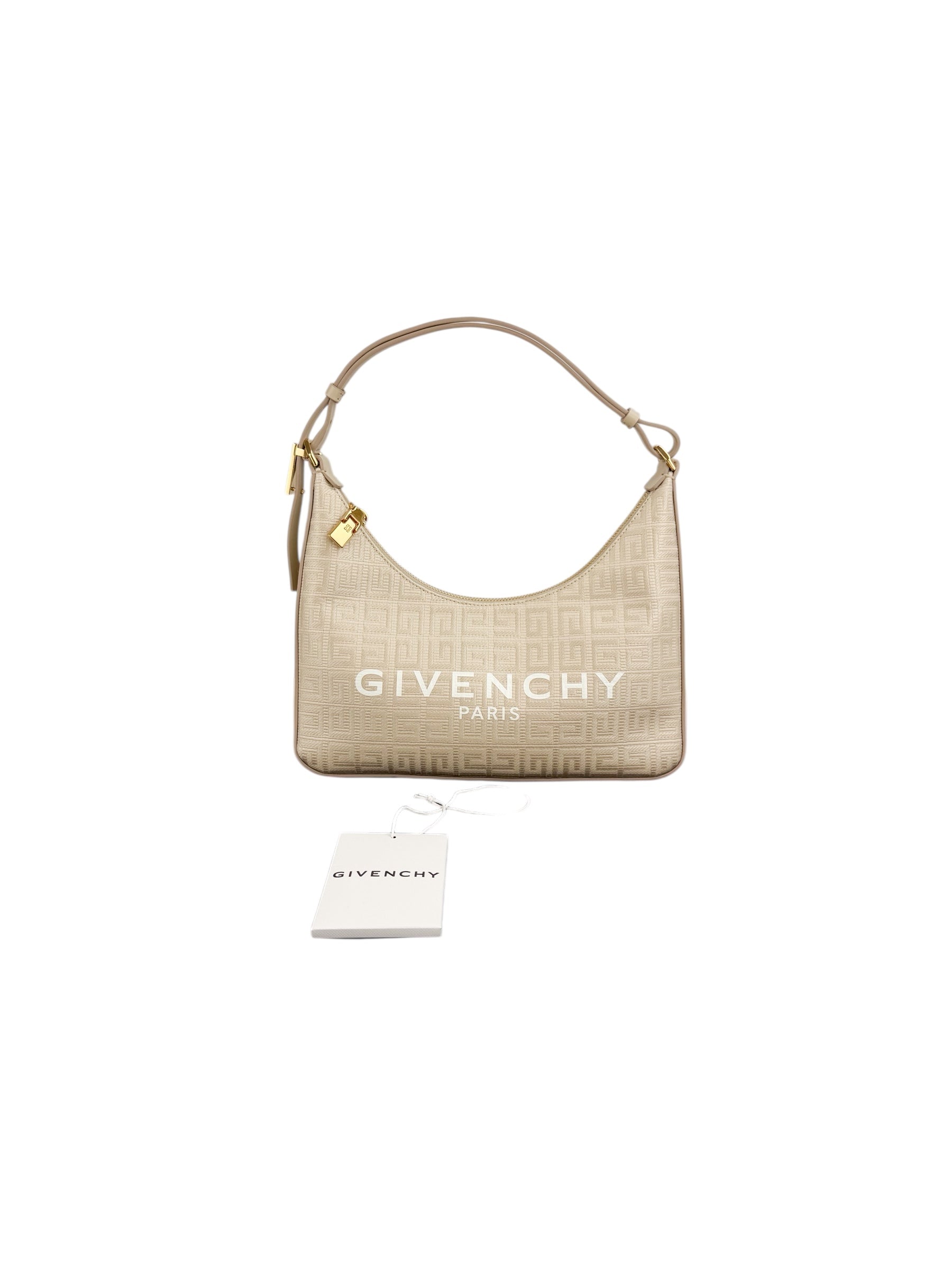 Givenchy Beige Moon Cut Out Shoulder Bag
