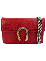Gucci Red Leather Dionysus Super Mini (FULL SET)
