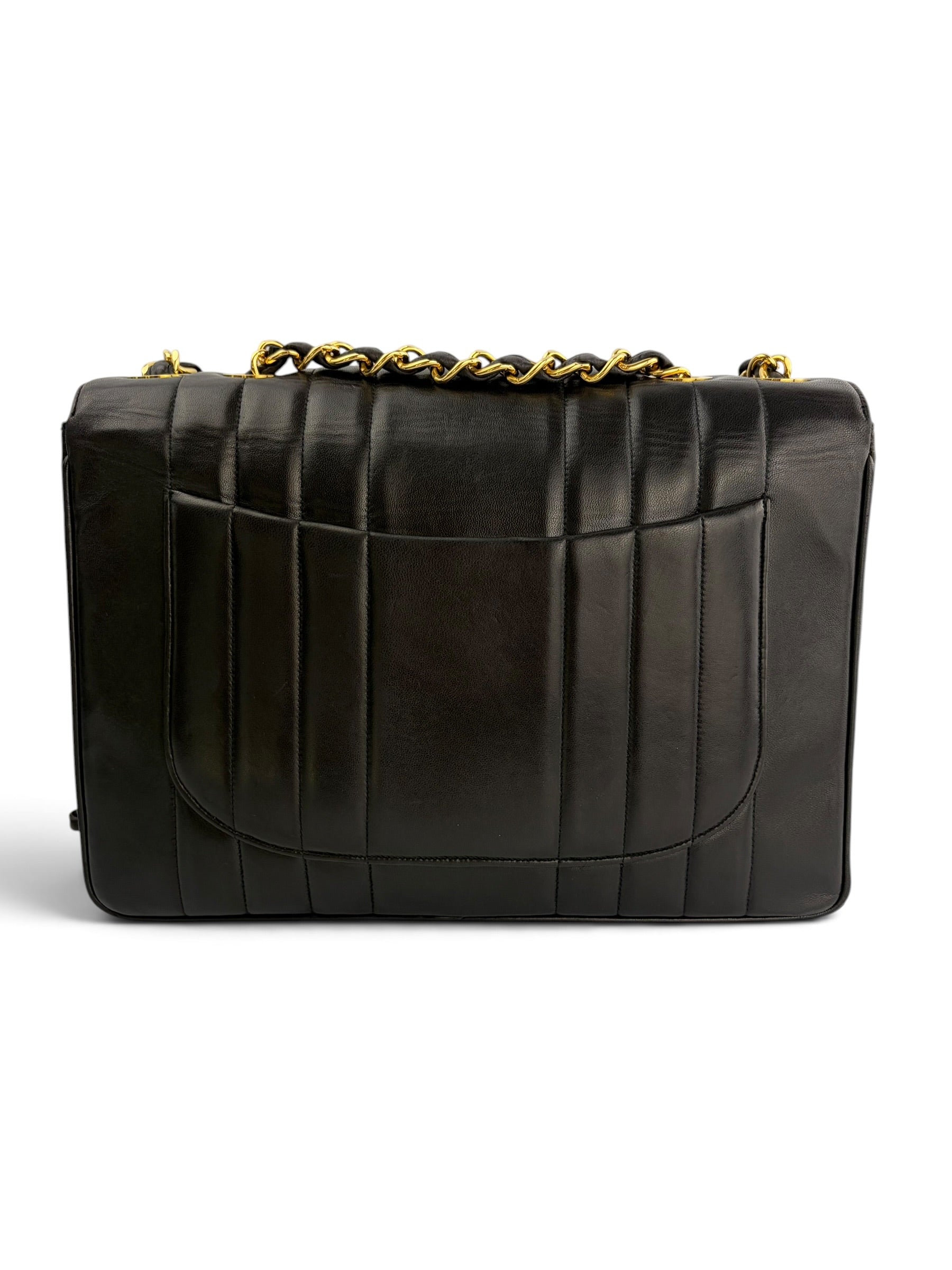 chanel-vintage-vertical-black-lambskin-maxi-flap-3