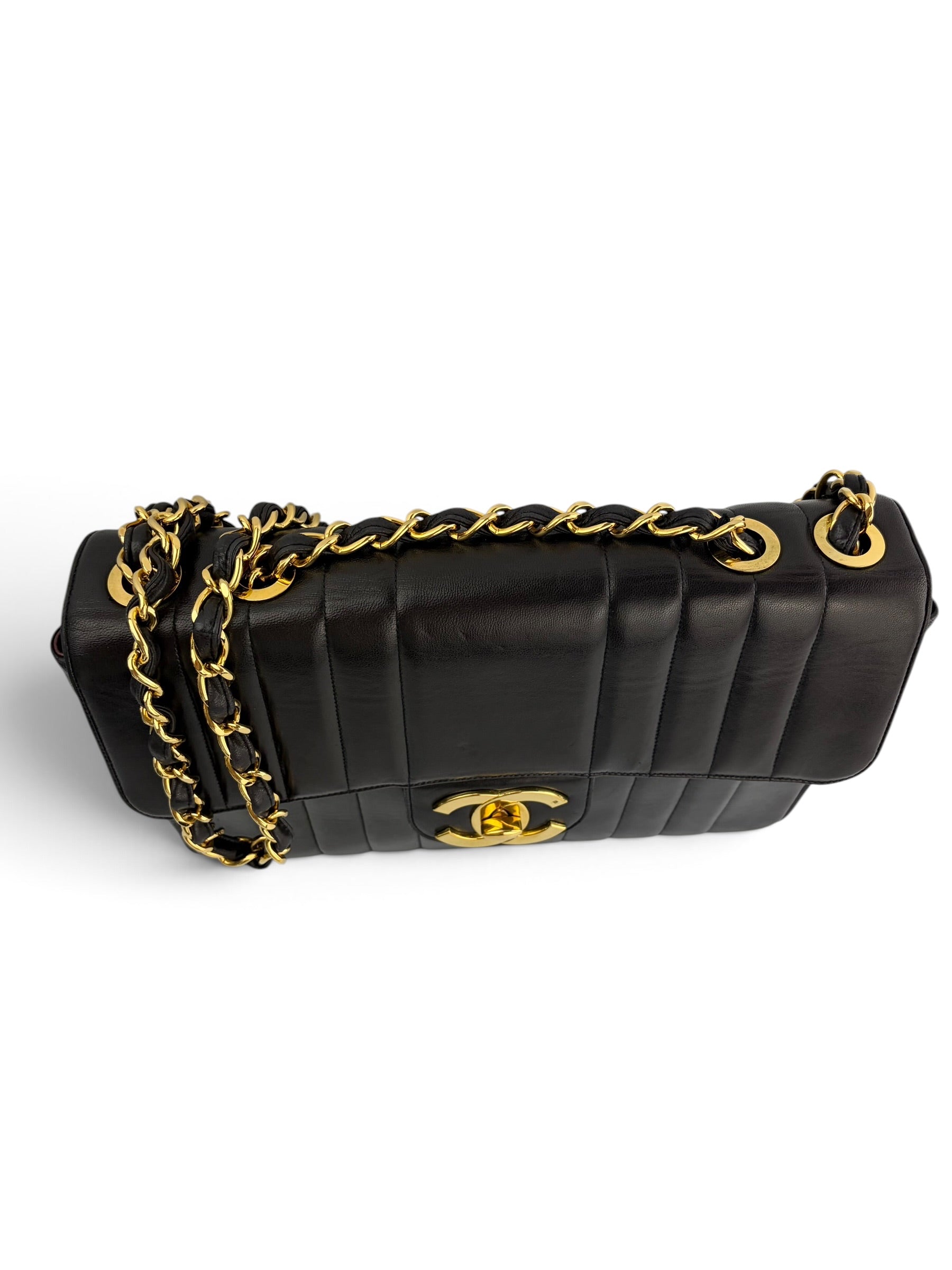 chanel-vintage-vertical-black-lambskin-maxi-flap-6
