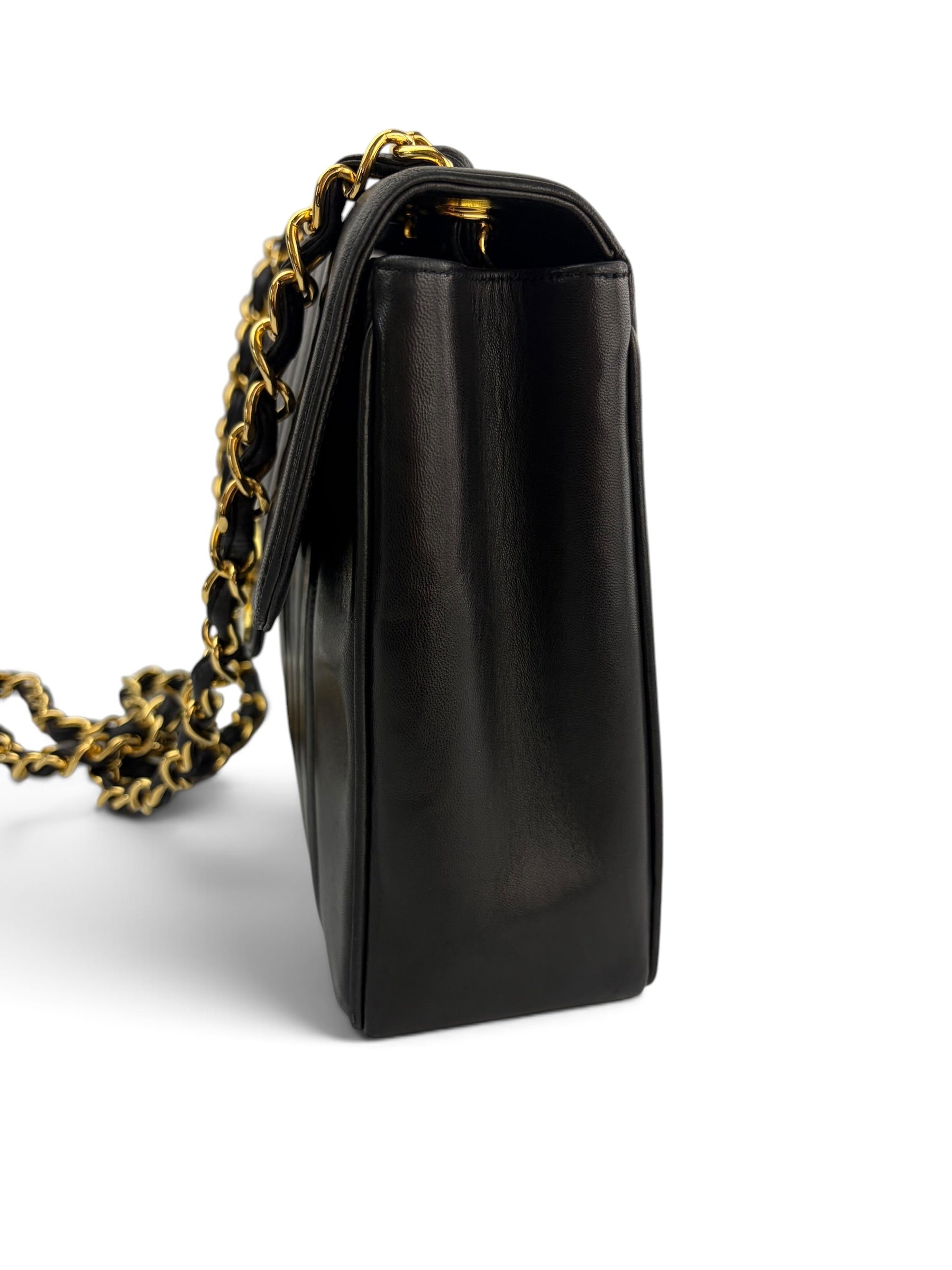 chanel-vintage-vertical-black-lambskin-maxi-flap-2