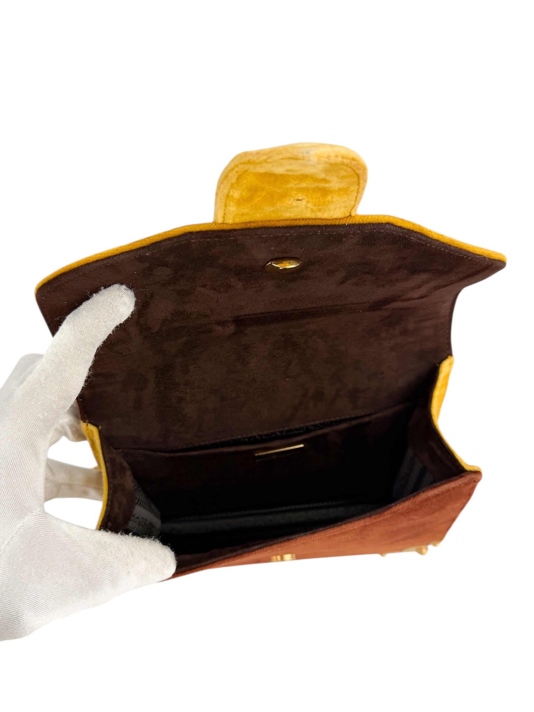 Prada Velvet Door Knocker Crossbody