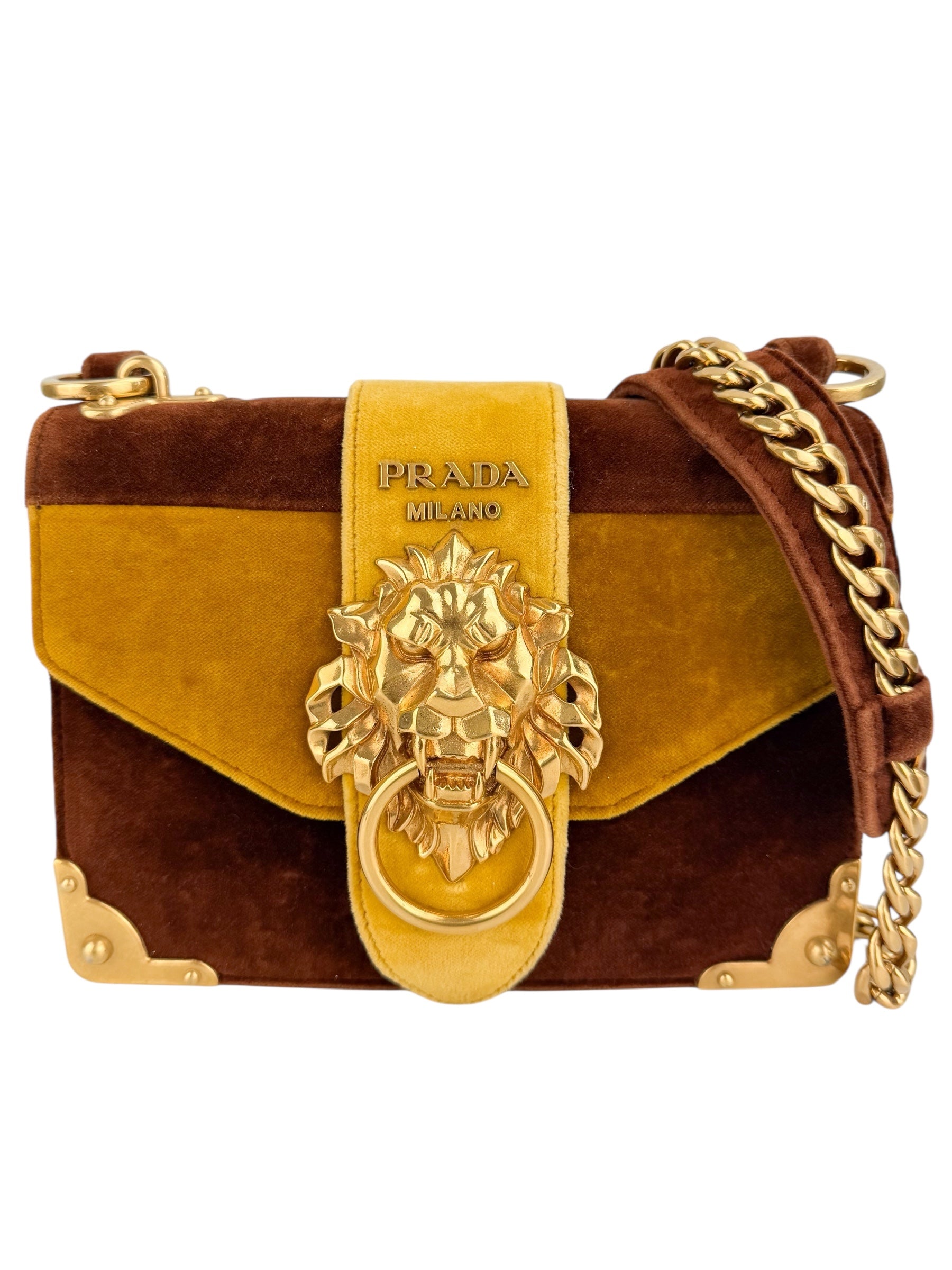 Prada Velvet Door Knocker Crossbody