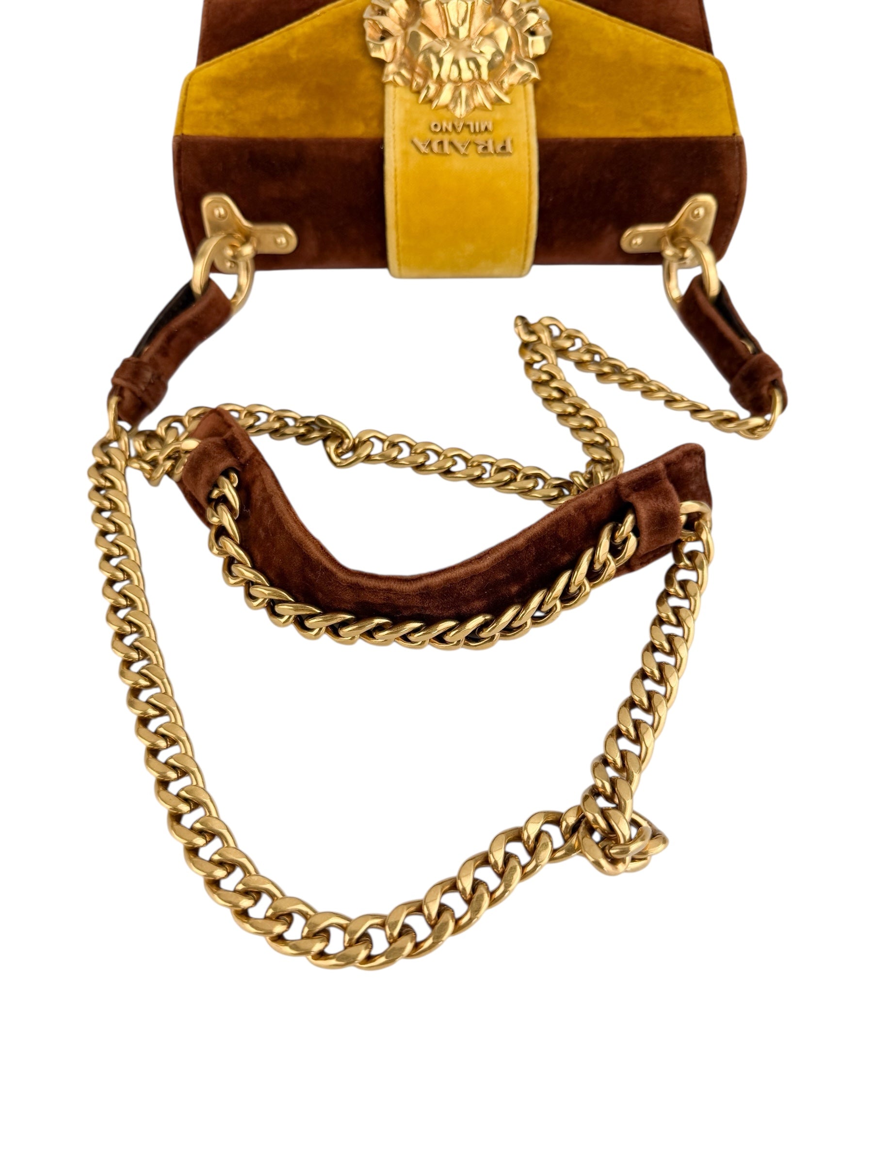 Prada Velvet Door Knocker Crossbody