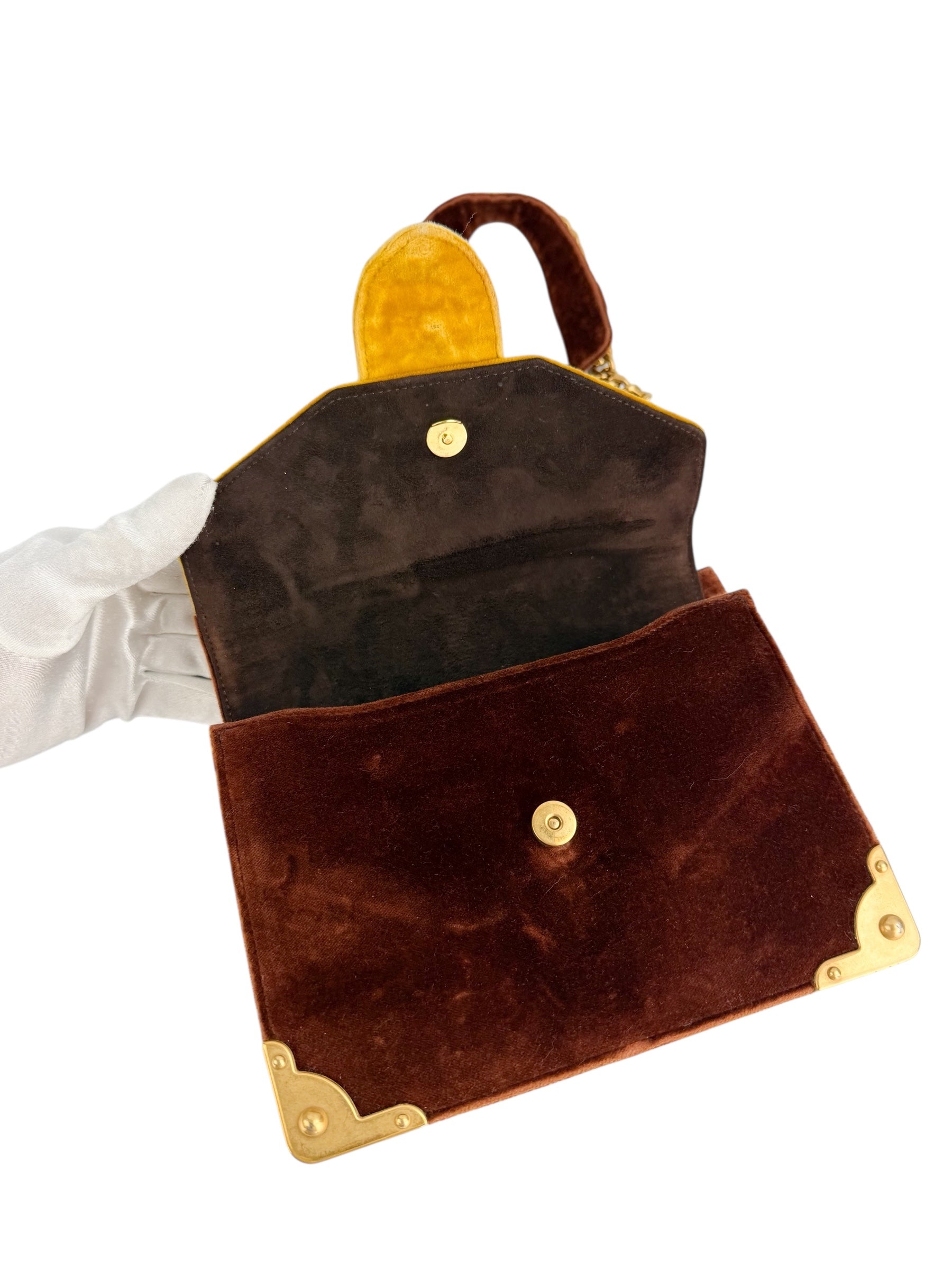 Prada Velvet Door Knocker Crossbody