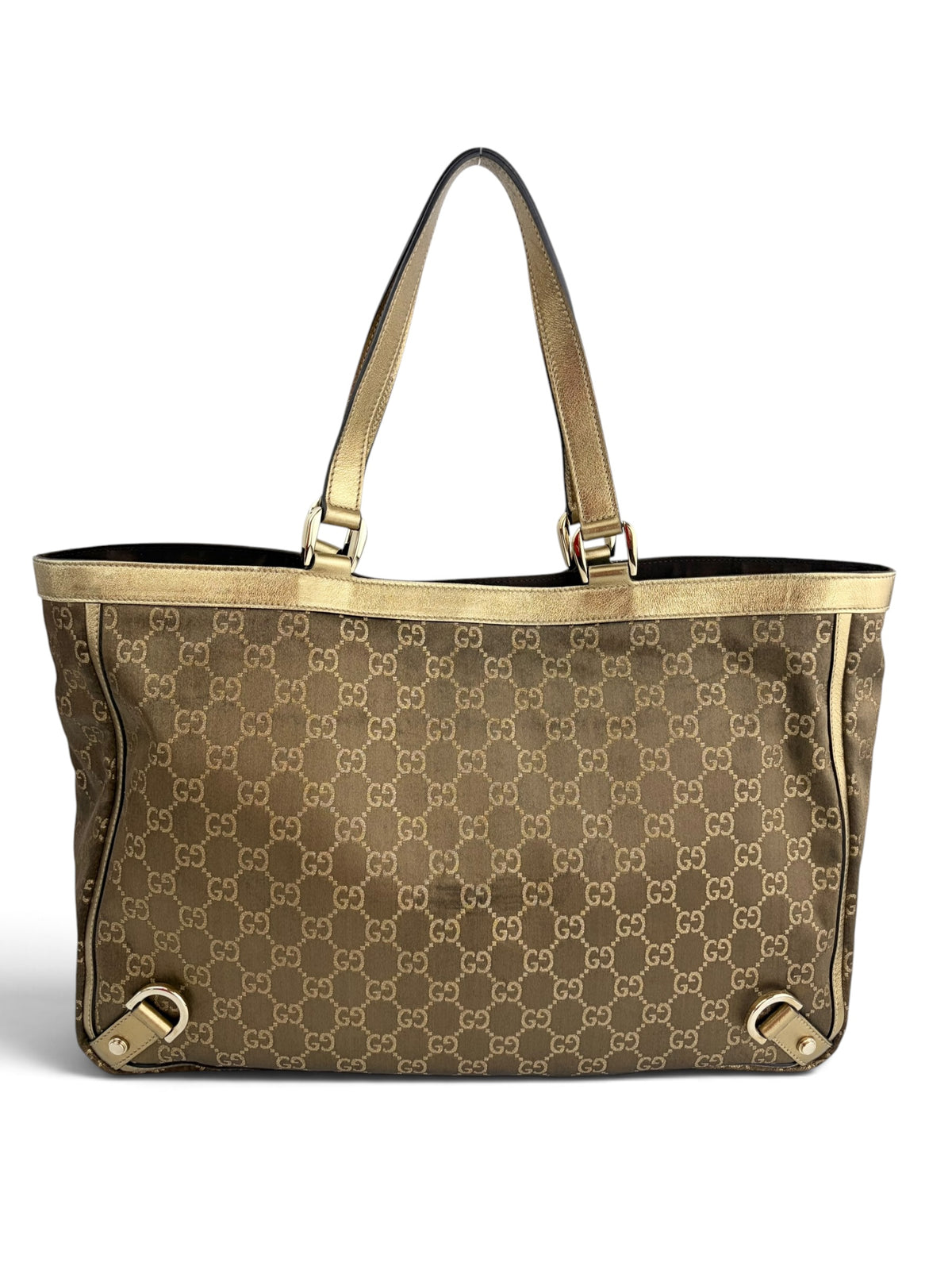 gucci-vintage-gold-metallic-leather-and-brown-canvas-abbey-tote-2