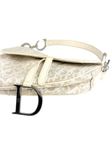 Christian Dior Vintage Cream Saddle Handbag