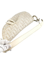 Christian Dior Vintage Cream Saddle Handbag