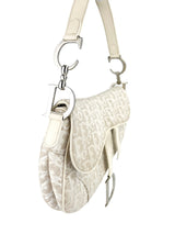Christian Dior Vintage Cream Saddle Handbag