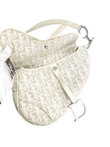Christian Dior Vintage Cream Saddle Handbag