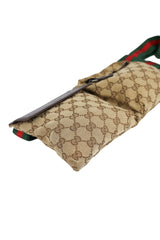 Gucci Vintage Monogram Bum Bag Heritage Stripe