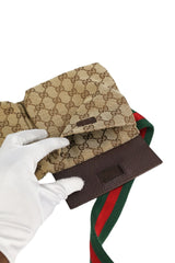 Gucci Vintage Monogram Bum Bag Heritage Stripe