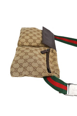 Gucci Vintage Monogram Bum Bag Heritage Stripe