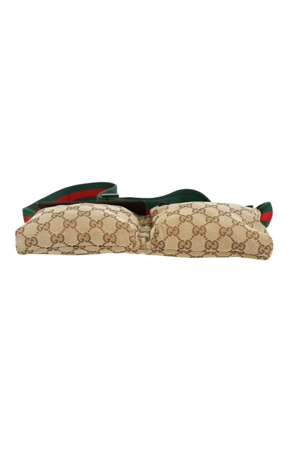 Gucci Vintage Monogram Bum Bag Heritage Stripe