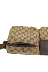Gucci Vintage Monogram Bum Bag Heritage Stripe