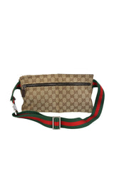 Gucci Vintage Monogram Bum Bag Heritage Stripe