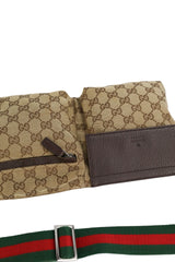 Gucci Vintage Monogram Bum Bag Heritage Stripe