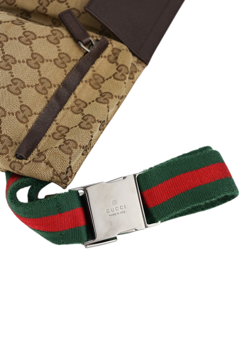 Gucci Vintage Monogram Bum Bag Heritage Stripe