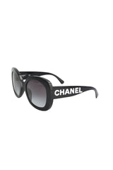 Chanel Black Square Sunglasses (FULL SET)