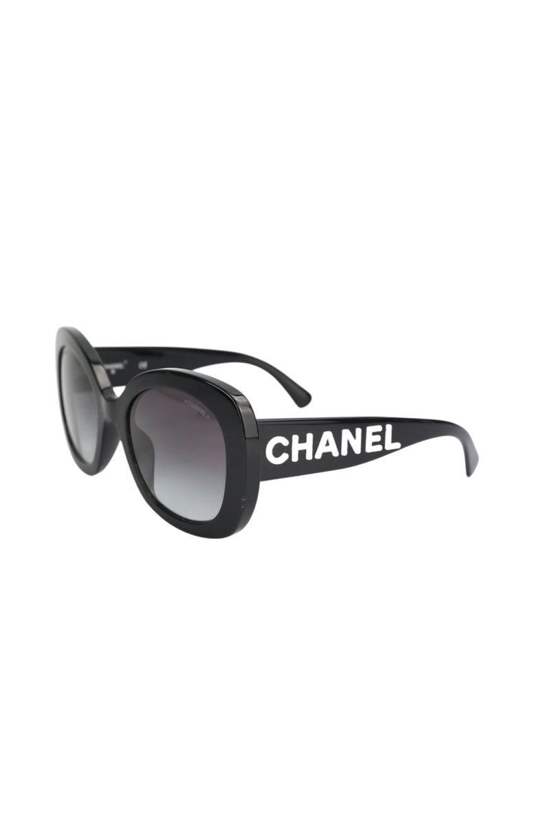 Chanel Black Square Sunglasses (FULL SET)