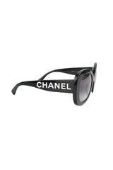 Chanel Black Square Sunglasses (FULL SET)