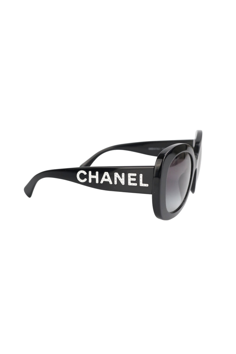 Chanel Black Square Sunglasses (FULL SET)