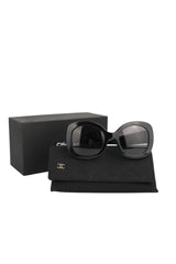 Chanel Black Square Sunglasses (FULL SET)