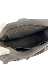 Saint Laurent Grey Leather Medium Cabas Tote w/ Strap