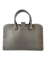 Saint Laurent Grey Leather Medium Cabas Tote w/ Strap