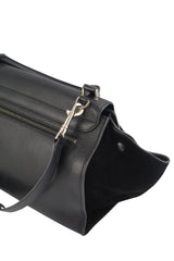 Celine Black Leather Trapeze Bag