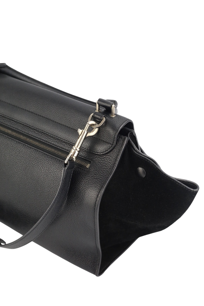 Celine Black Leather Trapeze Bag