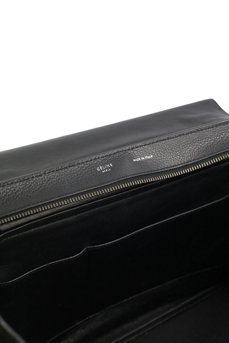Celine Black Leather Trapeze Bag