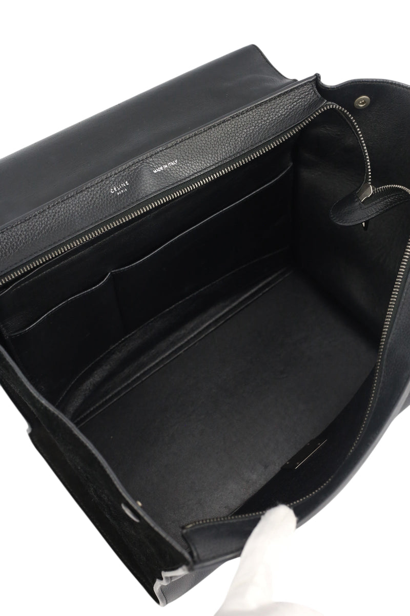 Celine Black Leather Trapeze Bag